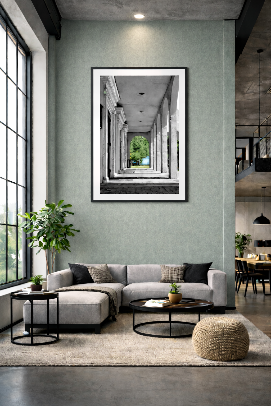 "Down the Long Tunnel" Architecture Art & Home Decor