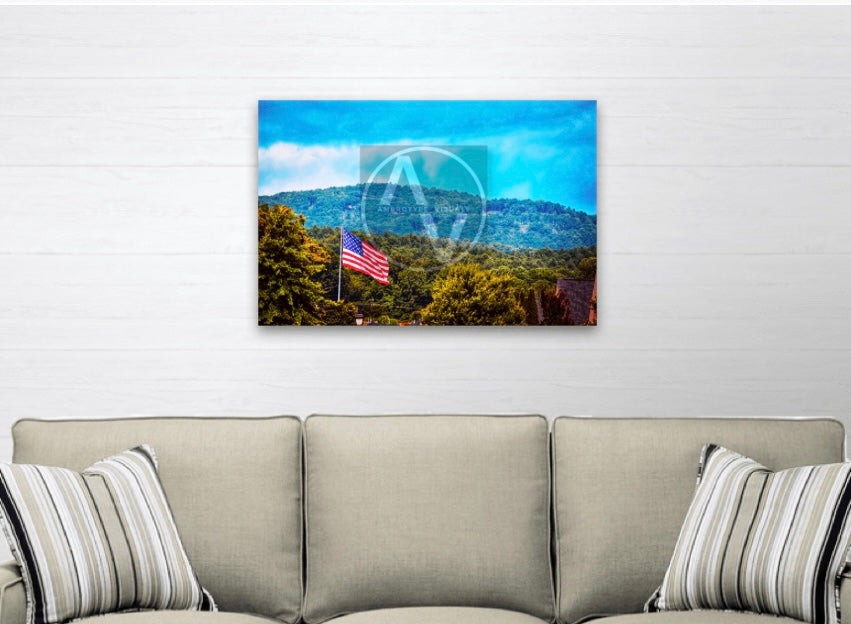 "Red White & Blue Ridge" Artistic Home Decor