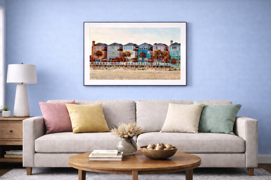 "Pastel Promenade" Beach Landscape Home or Office Decor