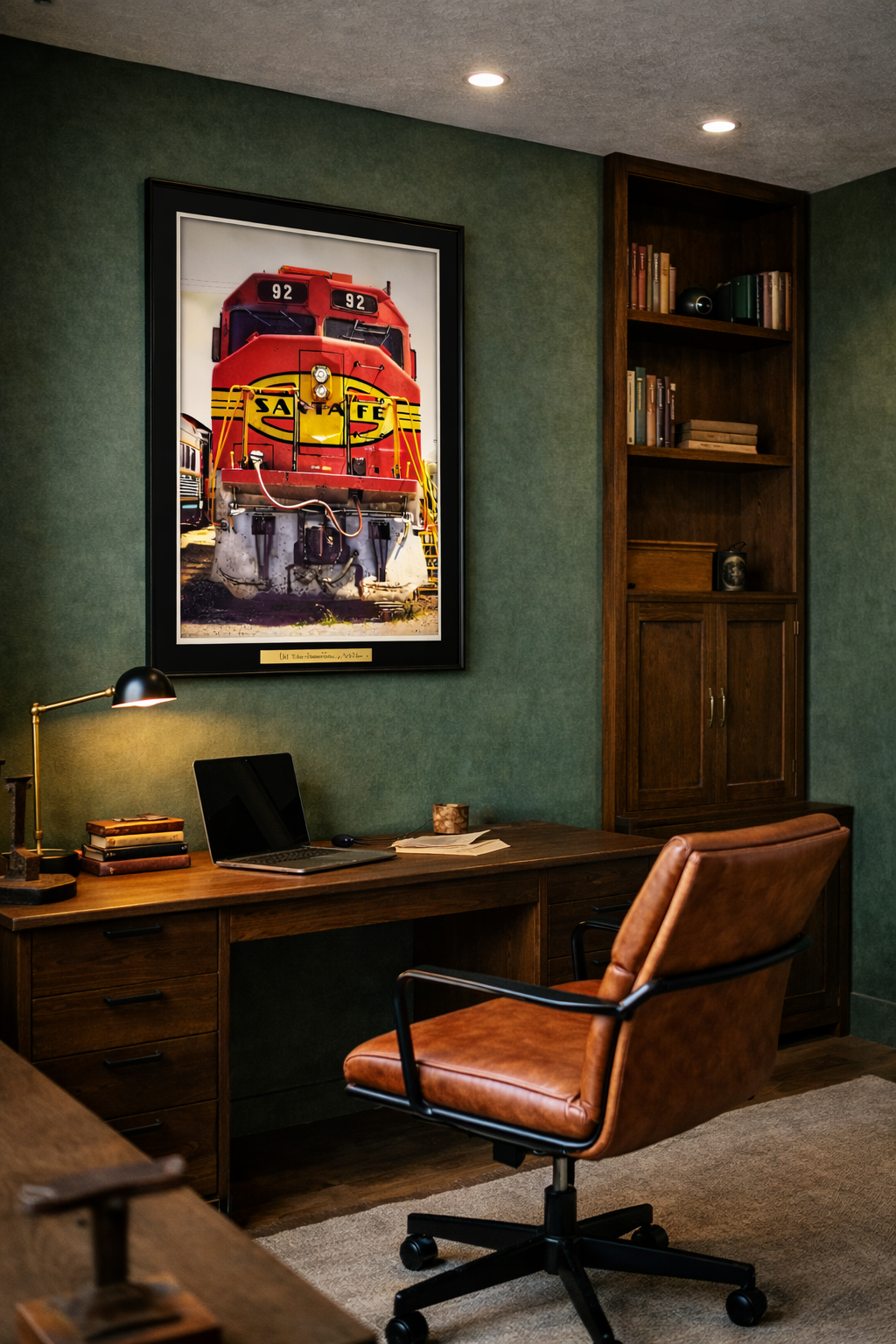 "Santa Sleigh" Railroad Wall Art & Prints